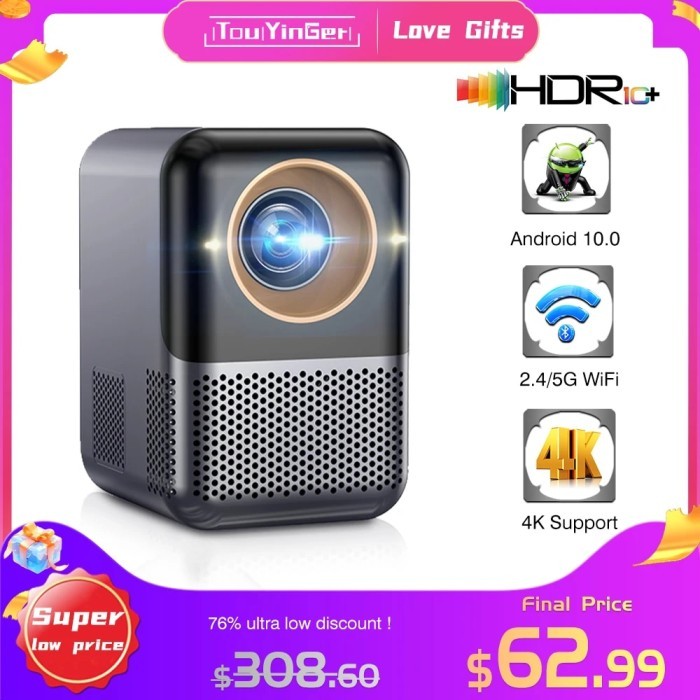 TouYinger ET31 ST Mini Portable Projector 4K Wifi Android Led Beam