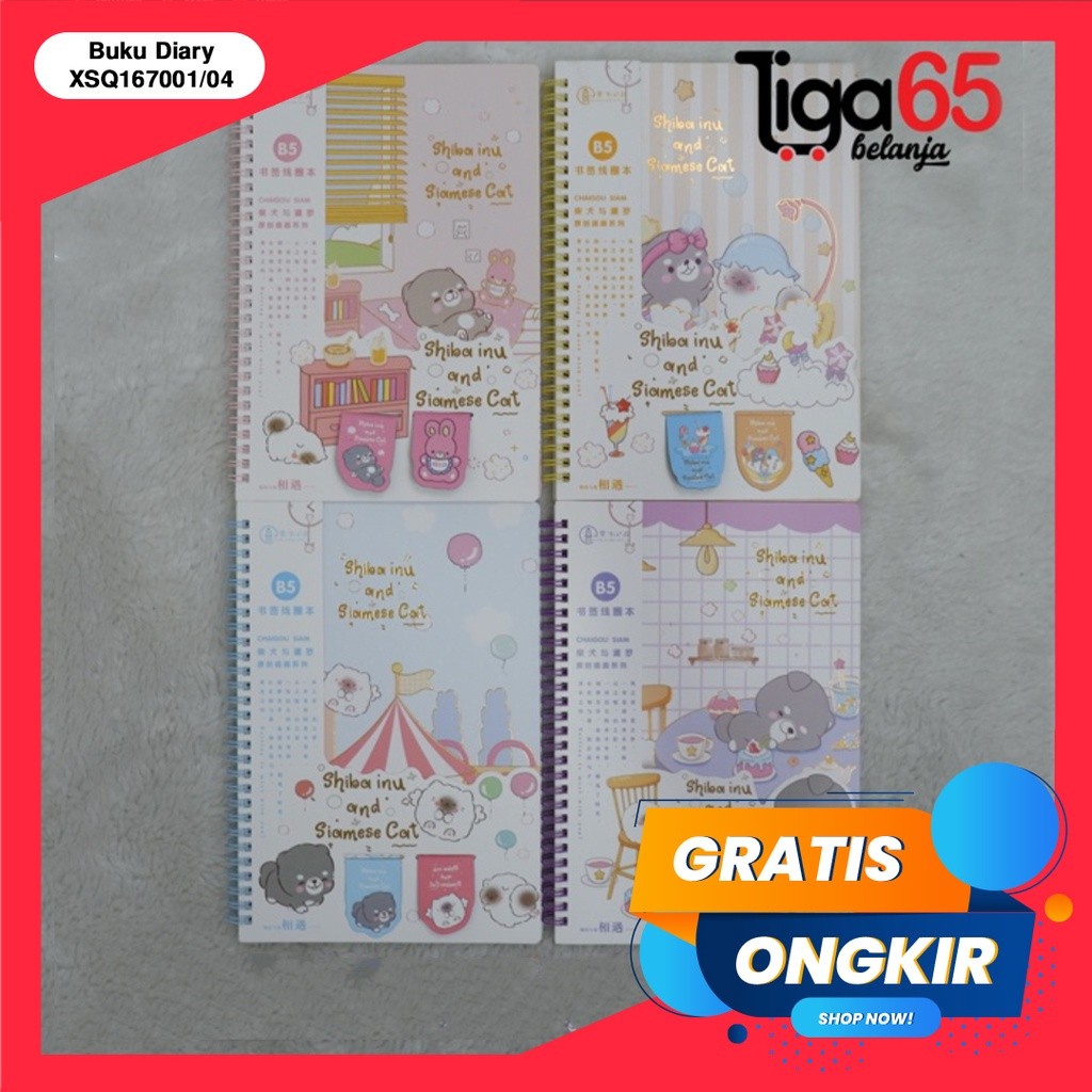 

Notebook/Buku Diary/Buku & Alat Tulis/Ring Book #41342 (Xsq167001/04) / Kerajaan Alat Tulis