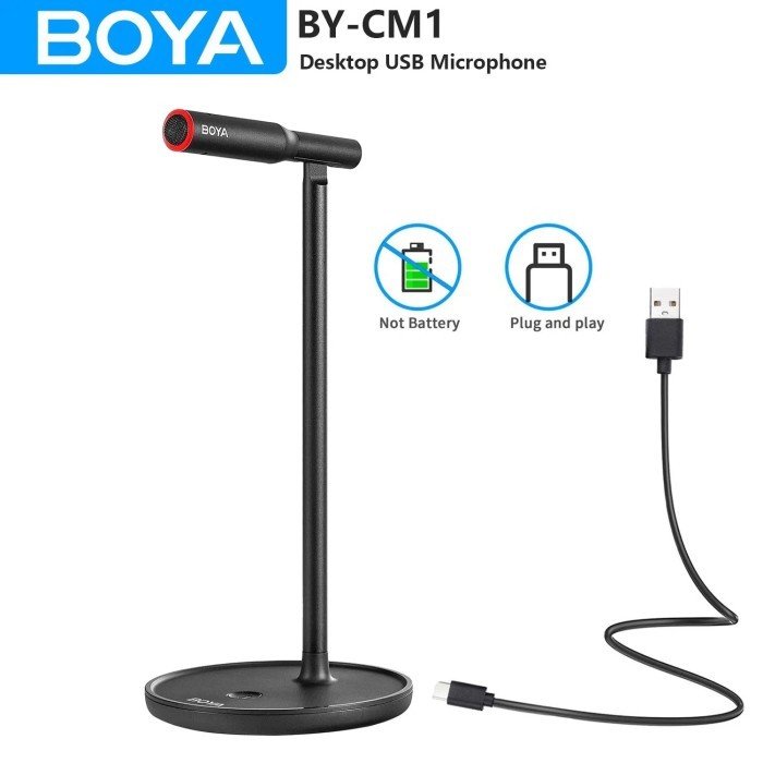 BOYA BY-CM1 Desktop USB Microphone for PC Mac Computer Laptop Windows