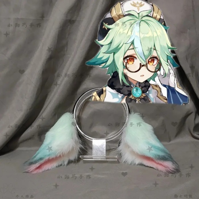 Genshin Impact Cosplay Sucrose Ears Headband Anime Party Costume