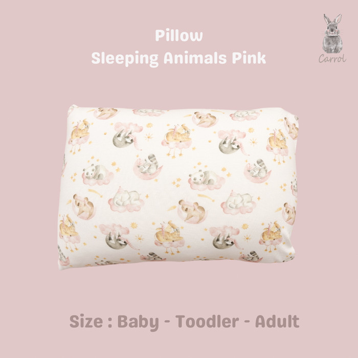 Carrol Baby Pillow & Bolster Baby Tencel - Bantal Guling Tencel Baby - Sleeping Animals Collections