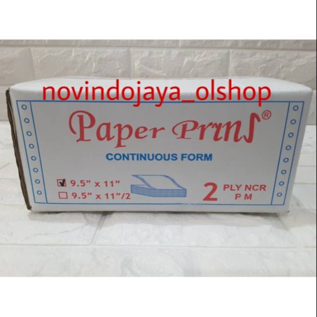 

Continuous Form 2 ply PAPERYNS - Kertas Komputer Murah