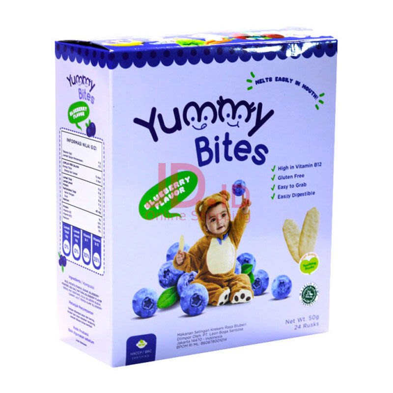 

YUMMY BITES BLUEBERRY 50GR - RAJA SUSU