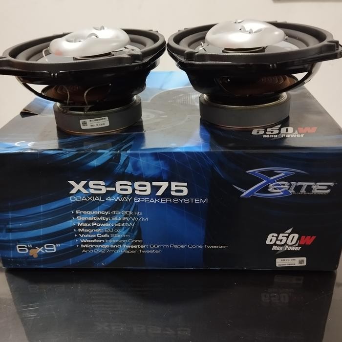 speaker coaxial oval 6x9 ,4-way 650watt XSITE XS-6975 terbaik TERLARIS