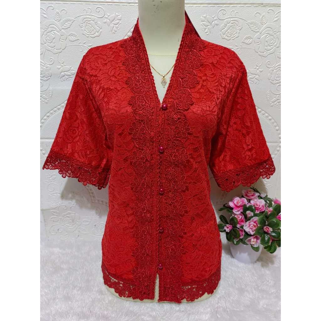 New Product Atasan Kebaya, Kebaya Brokat/Atasan Elgana/Brokat Elgana/Realpict
