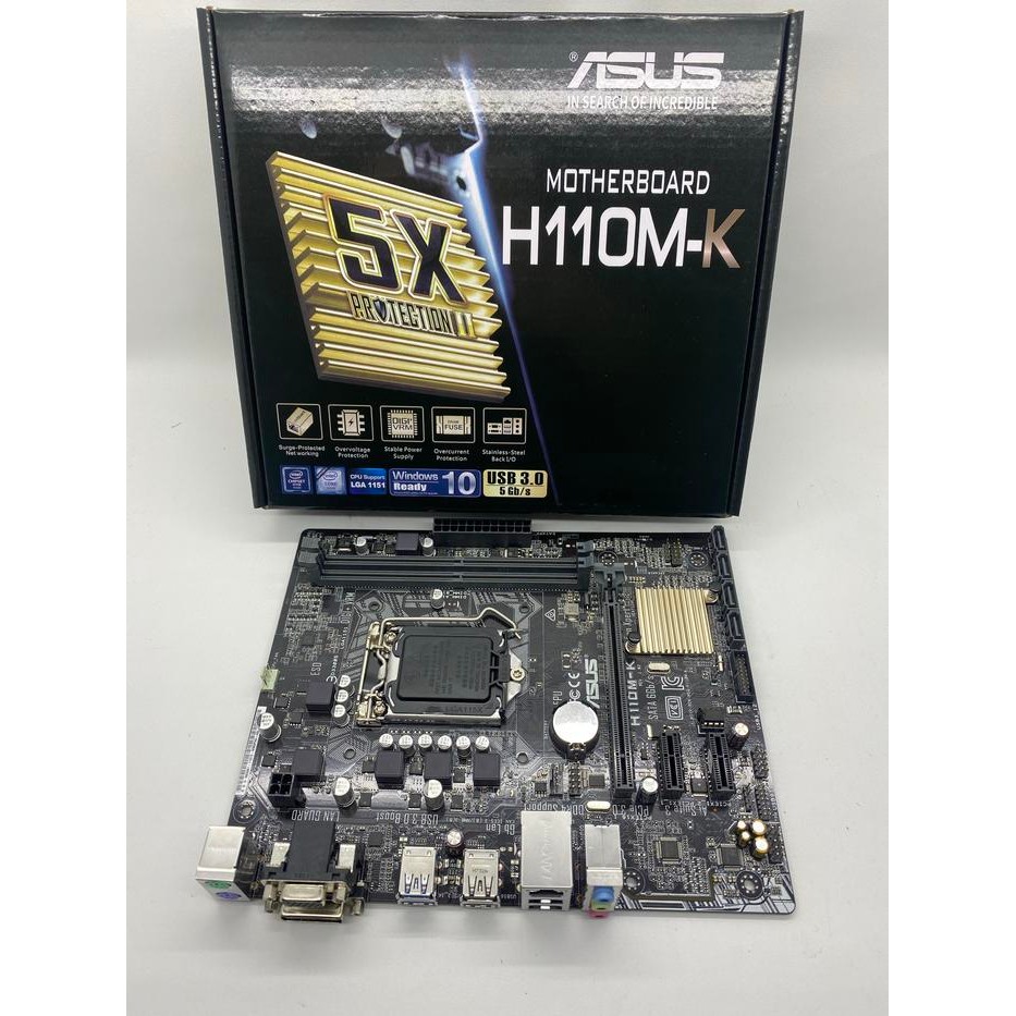 MOTHERBOARD ASUS H110M-K LGA 1151 GEN 6/7 TERLARIS
