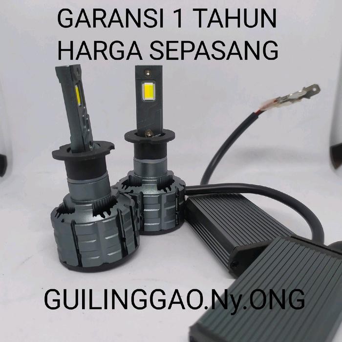 PREMIUM LED 3 WARNA SUPER BRIGHT SOKET H3. JAMIN SUPER TERANG , FOKUS DAN BERGARANSI