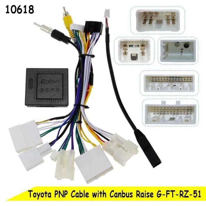 PREMIUM Toyota Innova Fortuner Kabel Soket Canbus PNP Cable Socket HU Android