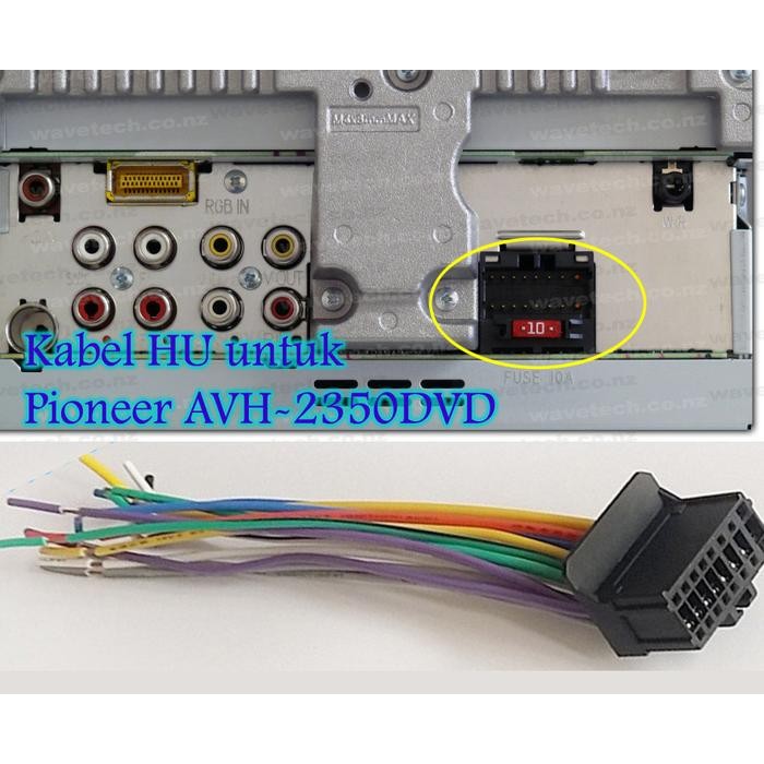 PREMIUM Soket Tape Mobil Pioneer AVH 2350DVD/ Pioneer AVH-2350DVD Head Unit