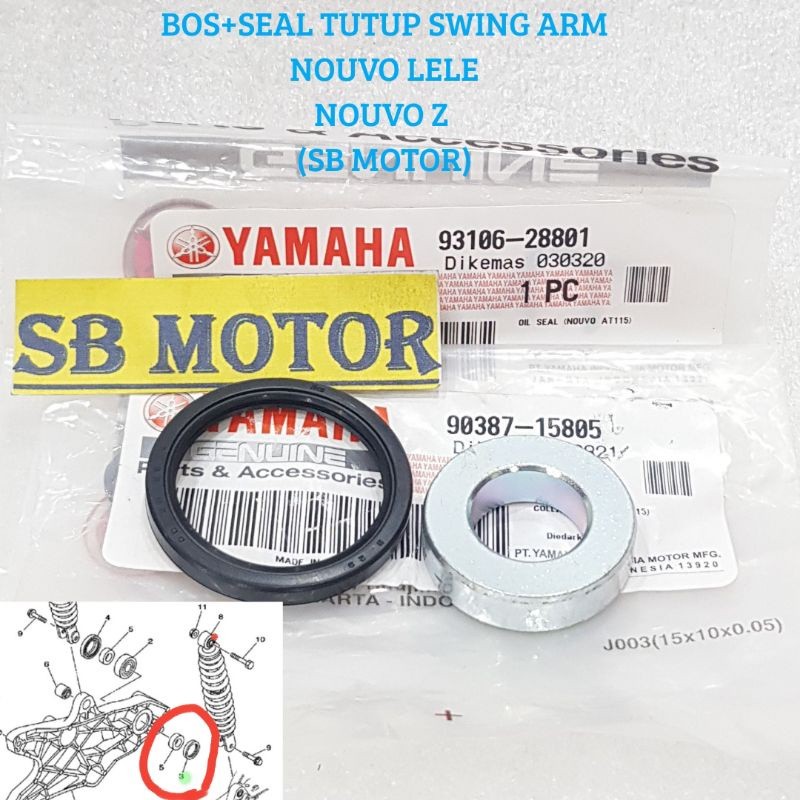 BOS SWING ARM PLUS SEAL SIL TUTUP SWING ARM NOUVO LAMA NOUVO Z ASLI YAMAHA