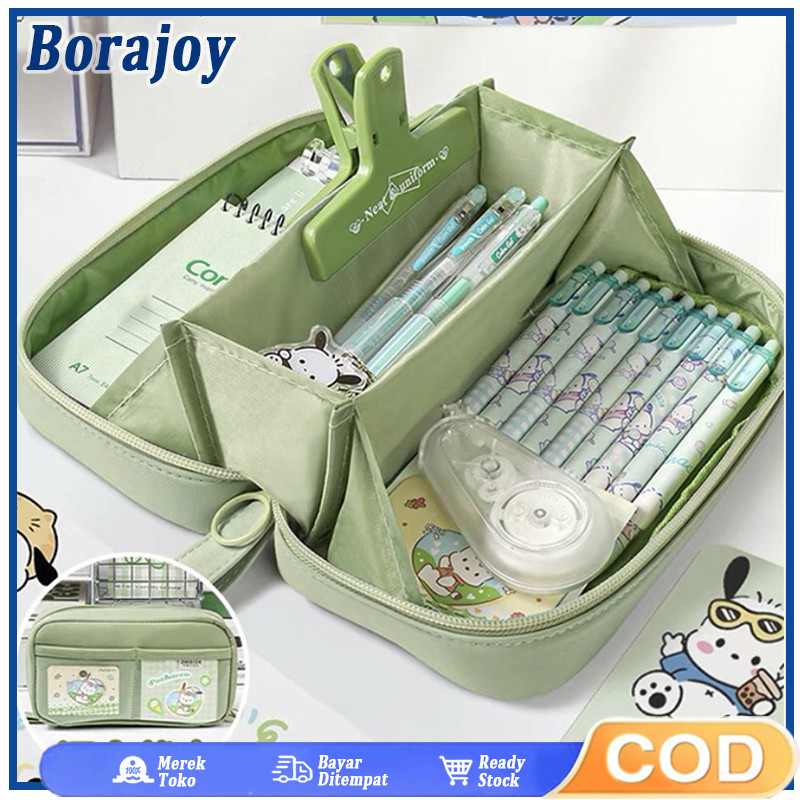 

Kotak pensil sederhana transparan, kotak pensil kapasitas besar untuk anak laki-laki dan perempuan