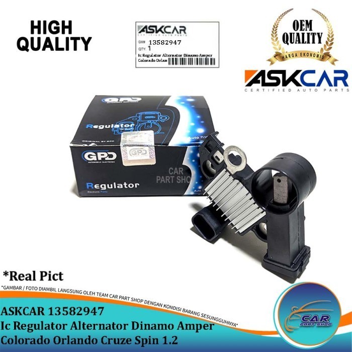 Ic Regulator Alternator Dinamo Amper Colorado Orlando Cruze Spin 1.2