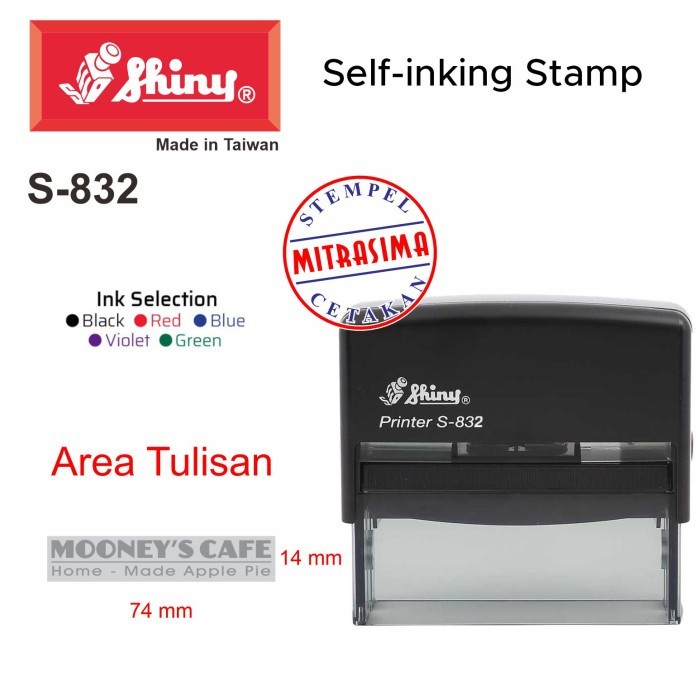 

Stempel Shiny S-832 ( Shiny bentuk persegi S832 Tipe S 832 )