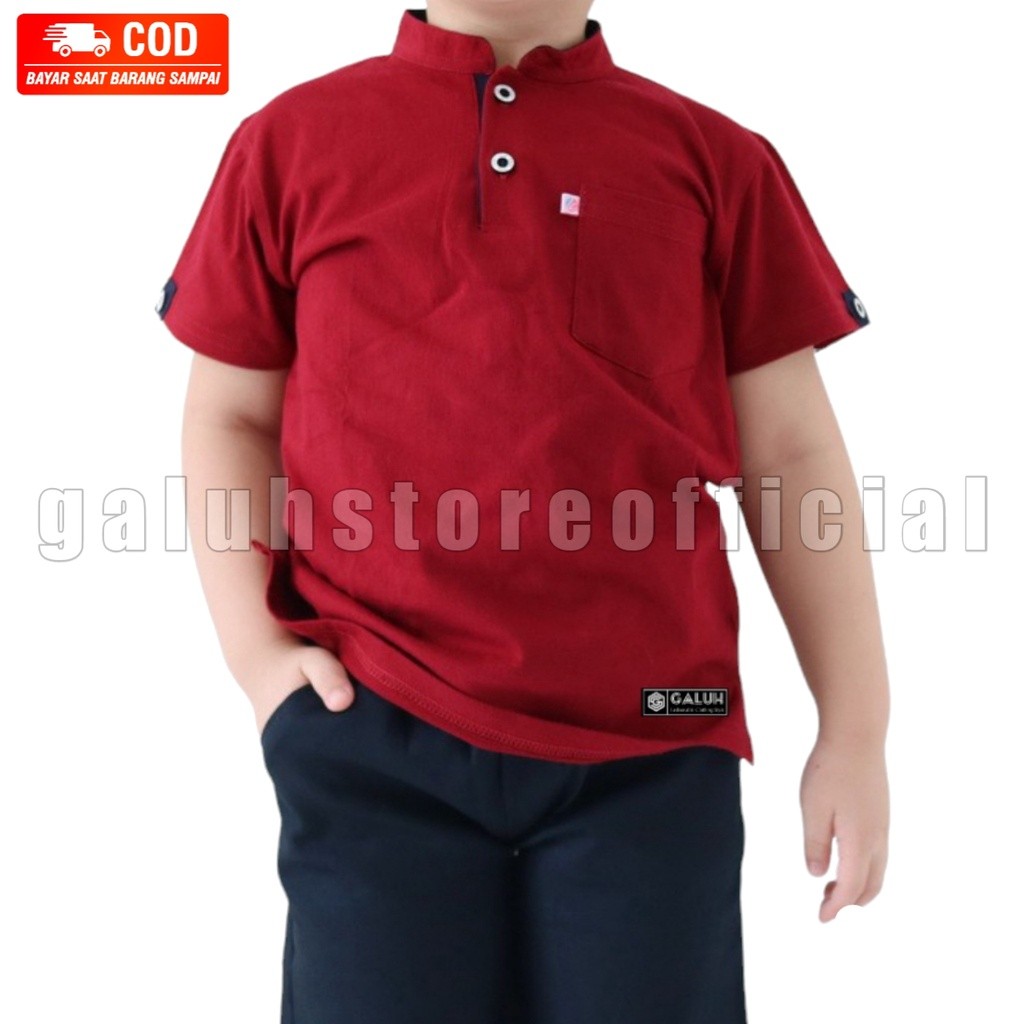 kaos shanghai anak laki-laki terlaris kaos kerah anak baju anak pakaian anak keren terbaru kekinian