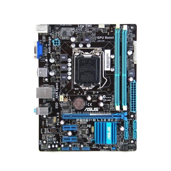MOTHERBOARD ASUS P8H61M-LX3 R2.0 SUPPORT PROC GEN 2 & 3 MAINBOARD PC KUALITAS TERBAIK