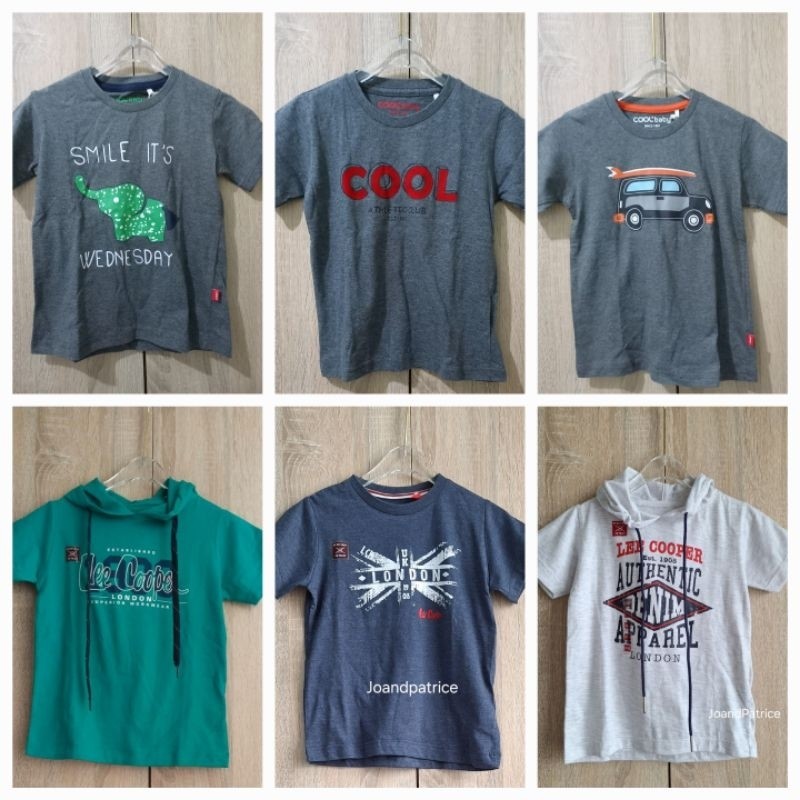 KAOS ANAK LAKI-LAKI COOL BABY & LEE COOPER 6 -36 BULAN