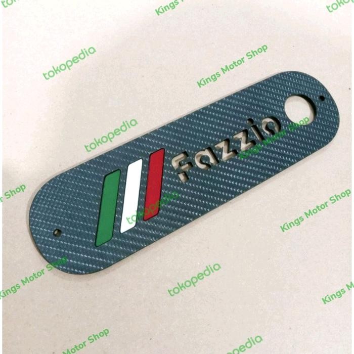 AKSESORIS YAMAHA FAZZIO GARNISH COVER KNALPOT MOTIF CARBON ITALY BEST SELLER