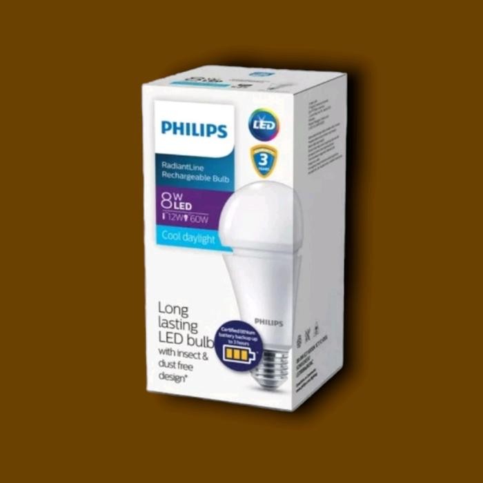 PREMIUM PHILIPS EMERGENCY LAMP RADIANT LINE lampu magic 8 watt