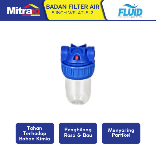 PREMIUM Fluid Filter Air 5 inch WF-AT-5-2 Transparant