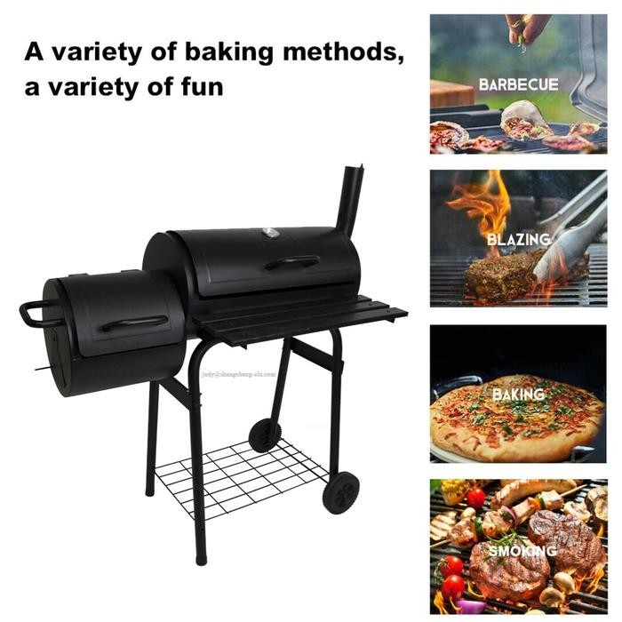 PREMIUM 3in1 bbq grill and offset smoker alat panggang sei sapi
