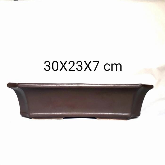 PREMIUM pot bonsai keramik medium persegi panjang