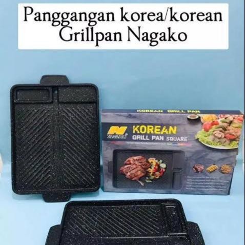 PREMIUM paket panggangan bbq gril premium/korean grill pan anti lengket