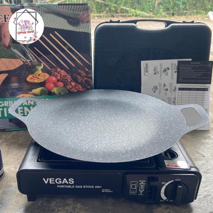PREMIUM PAKETAN GRILL BBQ DAN KOMPOR PORTABLE