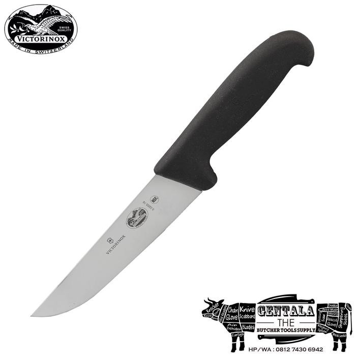 PREMIUM Pisau Butcher/Sembelih Victorinox 16cm Straight, Fibrox