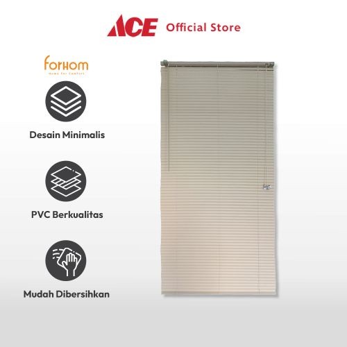 KirimLgSg-Ace Forhom 90X180 cm Venetian Blind - Krem Malt Tirai Penutup Jendela Kerai Hordeng Pengha