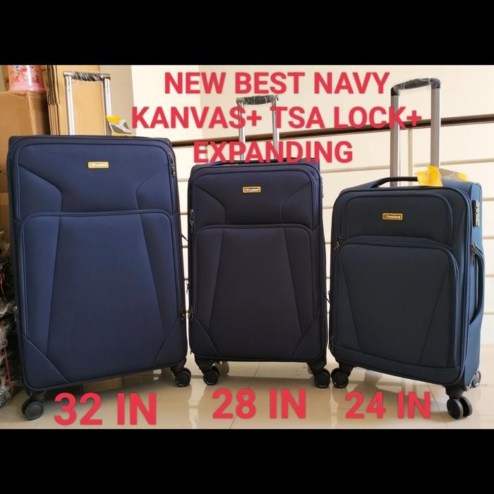 KOPER KAIN PRESIDENT 28 INCHI JUMBO KANVAS RODA 4 PUTAR TSA 180623