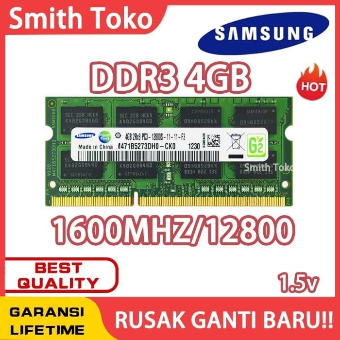 [Expert] Ram laptop samsung SODIMM 4GB DDR3 DDR3-1600 4G sodim