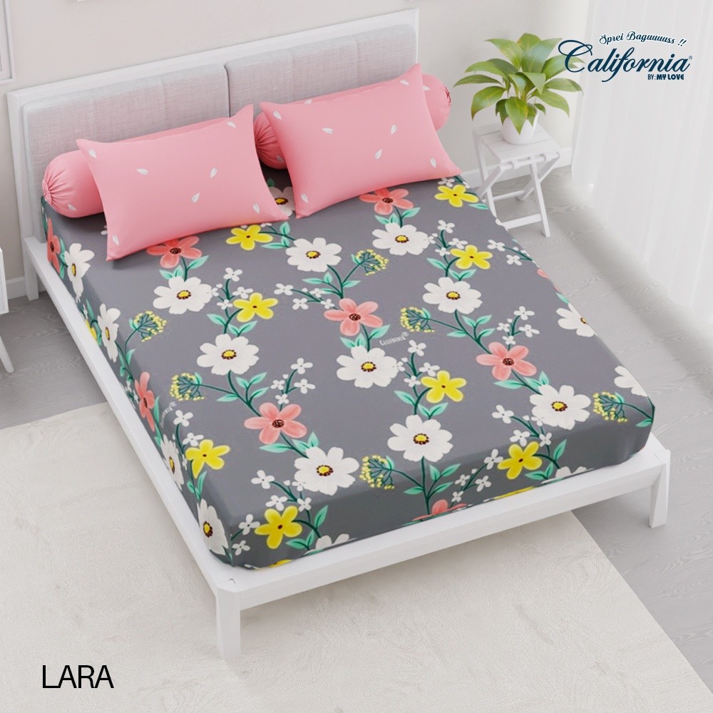 S3NdToday,,CALIFORNIA Sprei Queen Fitted 160x200 Lara -good