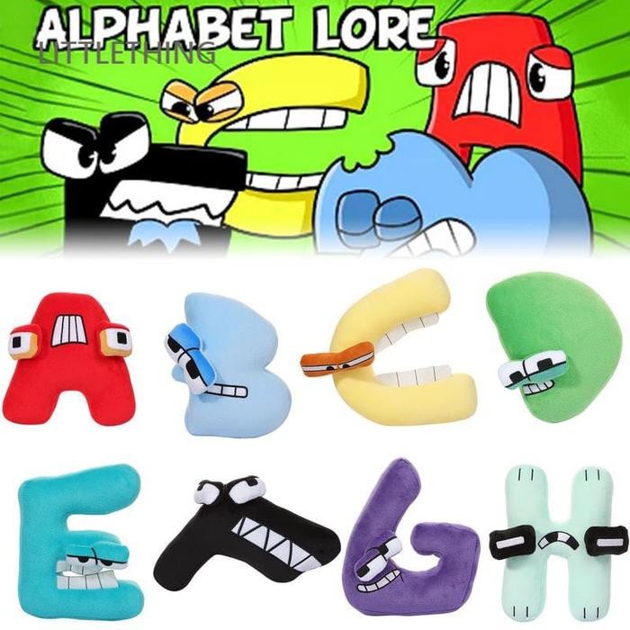 MurahTerJamin- Boneka Mainan Desain 26 Huruf Alfabet Lore