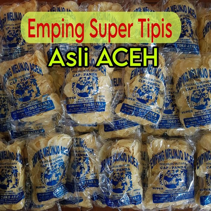 

Caraka.store1 Emping Melinjo Mentah grade A Super Tipis asli Aceh 250gr