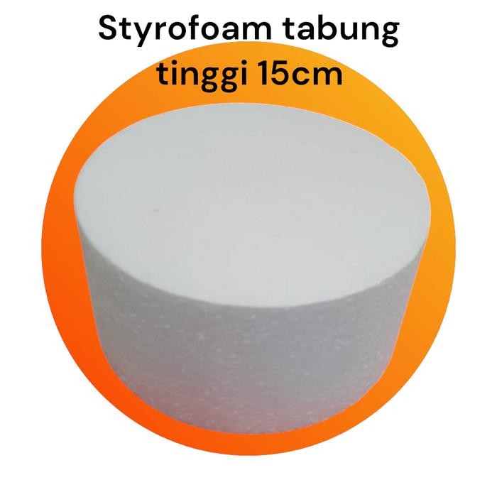 

best seller] Styrofoam tabung tinggi 15cm/ gabus tabung tinggi 15cm