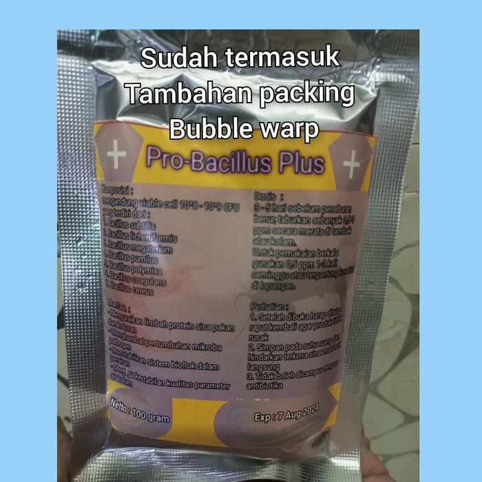 Pawretty- Probiotik bacillus plus 100 gram / bacillus / probac / probiotik