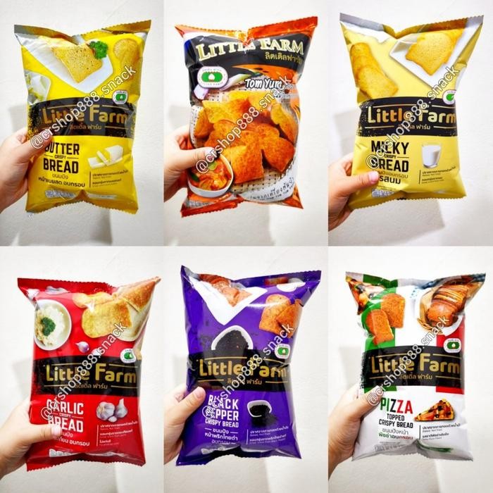 

Little Farm Crisy Bread 80Grm Ori Snack Thailand Ready Stock Cemilan