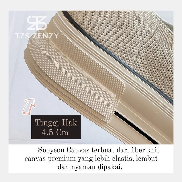 Tzs Zenzy Sooyeon Canvas Korea Designed - Sepatu Sneakers Canvas Wanita - Sepatu Kasual Wanita