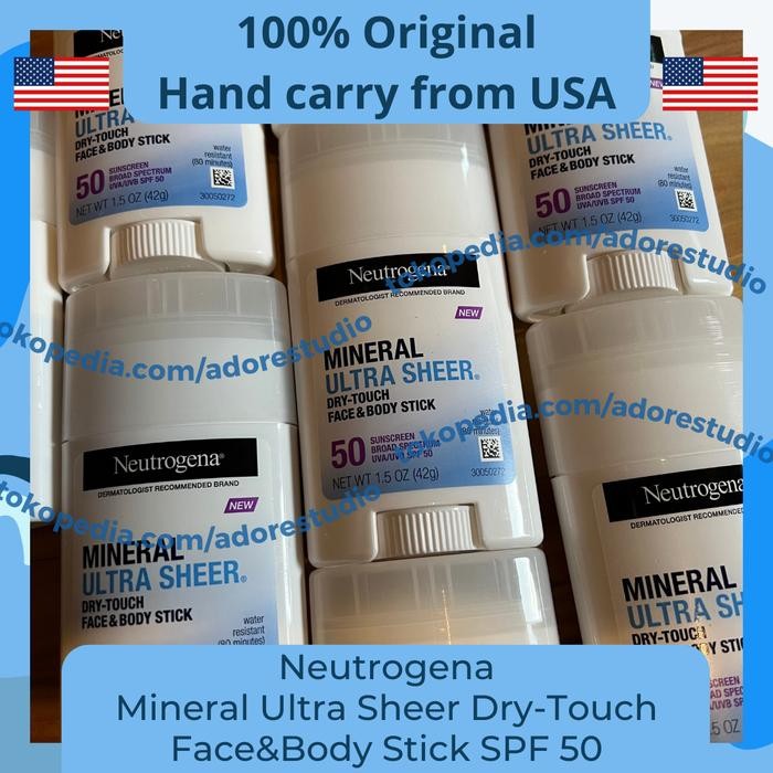 Neutrogena Ultra Sheer Face & Body Stick Sunscreen SPF 50 100% Original USA