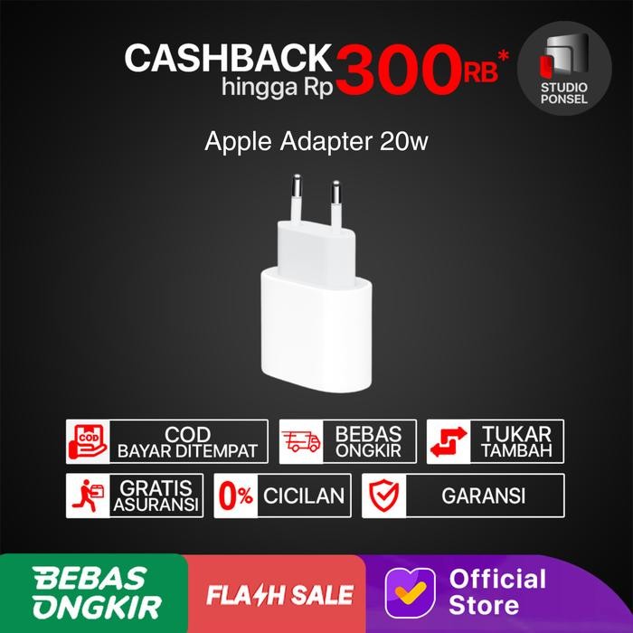 Apple 20W USB-C Power Adaptor MHJF3 Original Charger iPhone 12 11