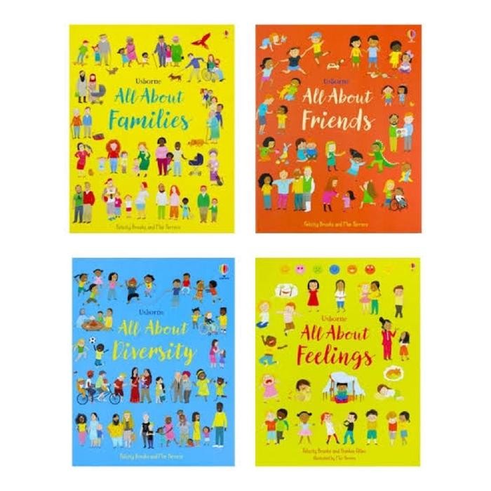 Usborne All about friends, families, diversity, feelings, worries and feard