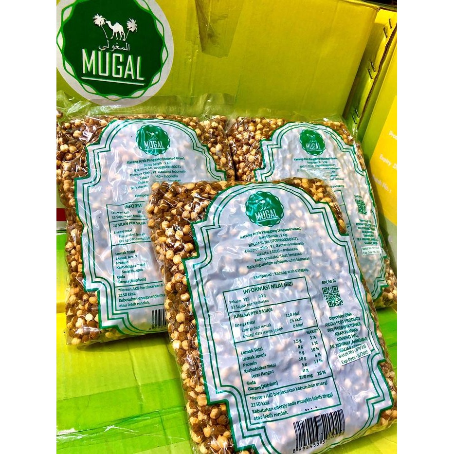 

Kacang Arab Berkulit super premium ukuran 1kg