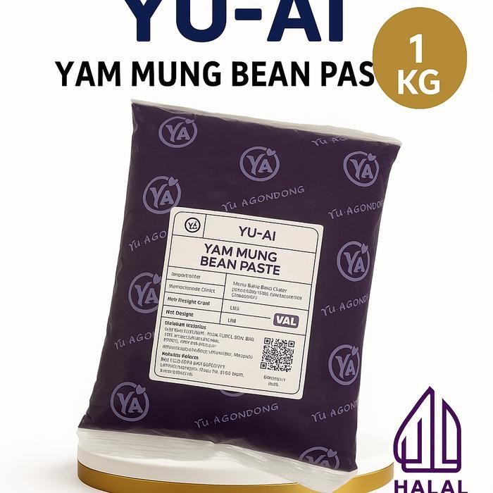 

DISKON YU-AI YAM MUNG BEAN PASTE TARO UBI UNGU PASTA 1 KG READYY