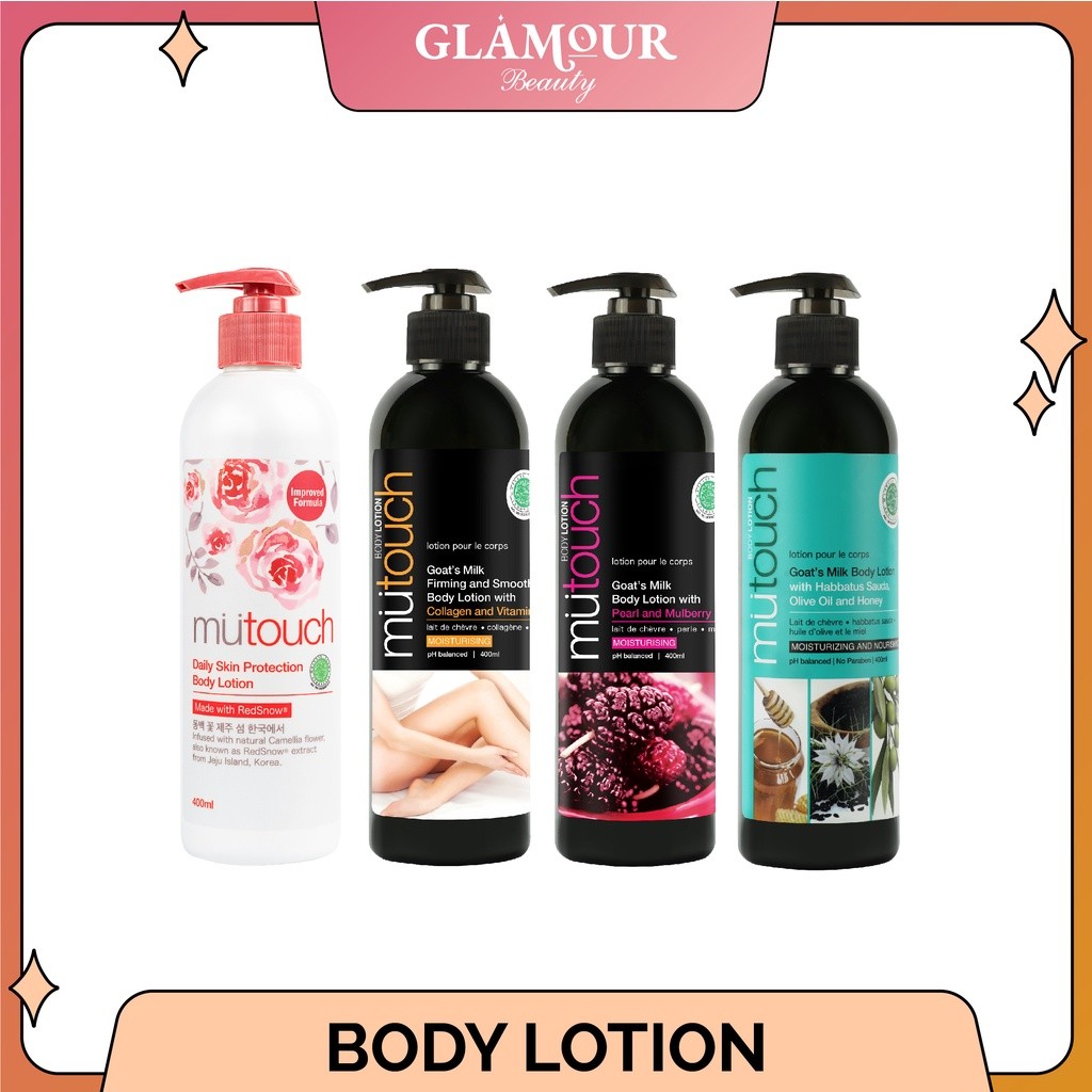 Ready selalu- MuTouch Goat's Milk Body Lotion 400ml / Body Serum 95ml