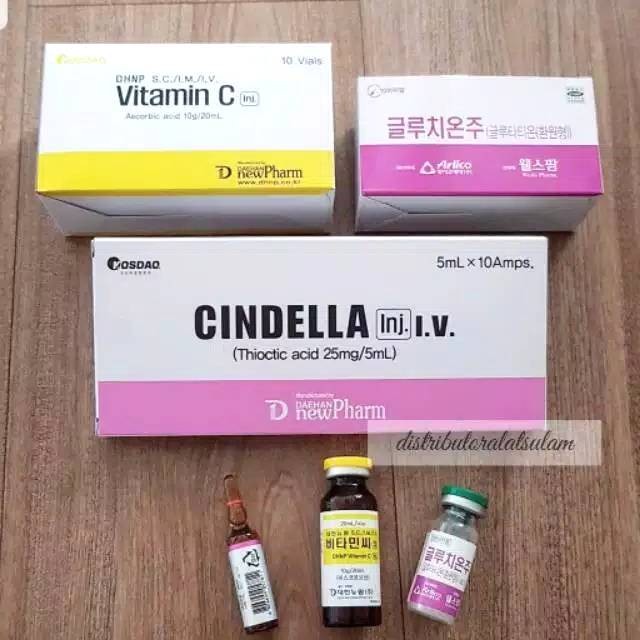 Ready selalu- Cindella 1set eceran ORI 100% infus whitening pemutih kulit