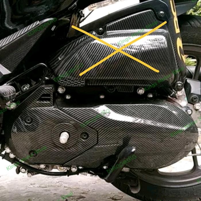 COVER BAK CVT KEONGAN CARBON HONDA NEW SCOOPY BEAT GENIO 2021 2022
