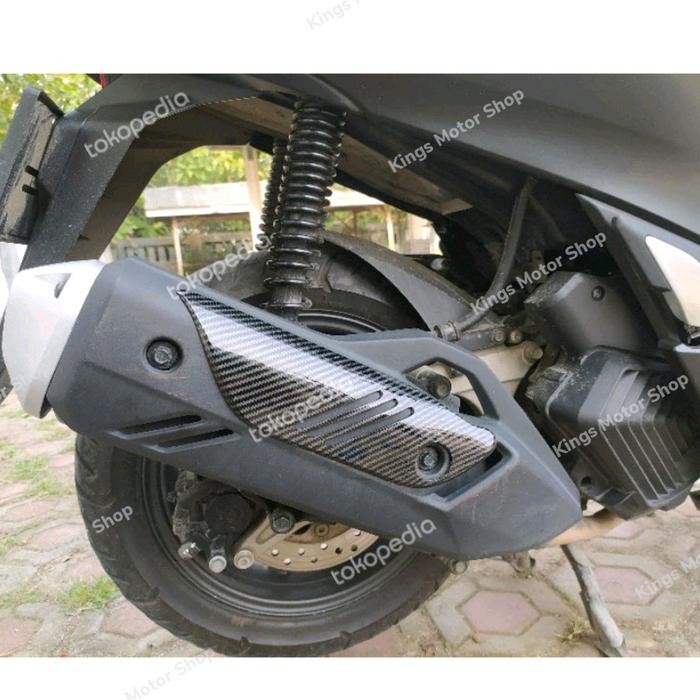 GARNISH MUFFLER AKSESORIS HIASAN KNALPOT PCX160 CARBON