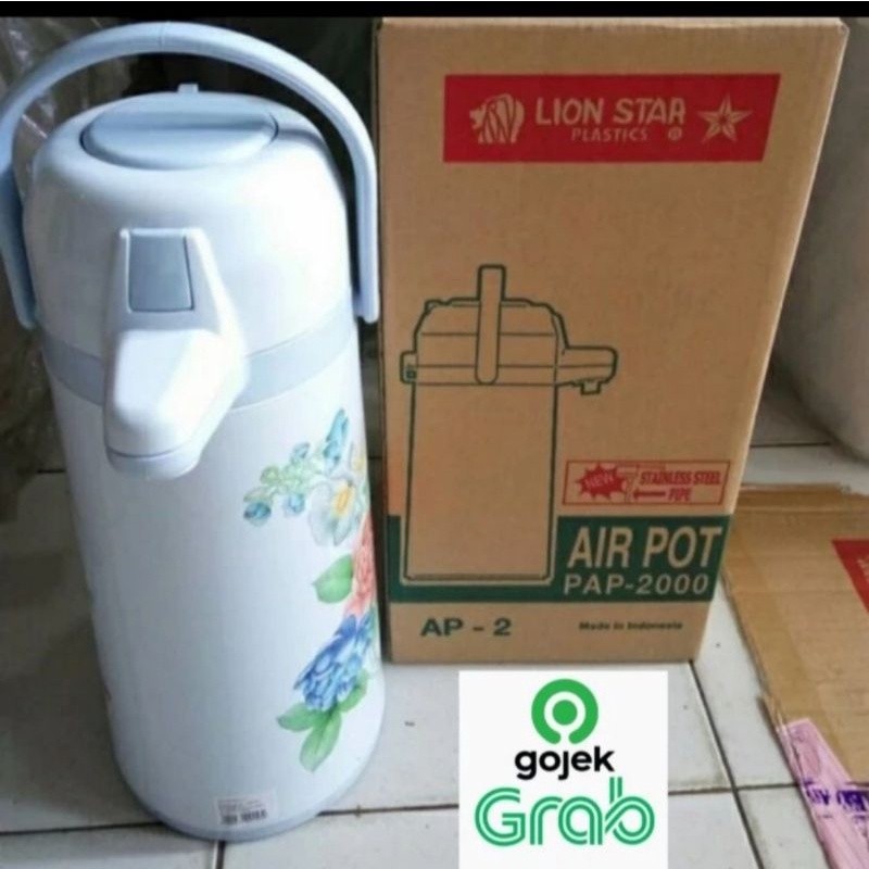 Termos Air Panas Pompa Lion Star 2 Liter/termos Air Panas Pencet Lion Star 2 Liter/Thermos Air Panas