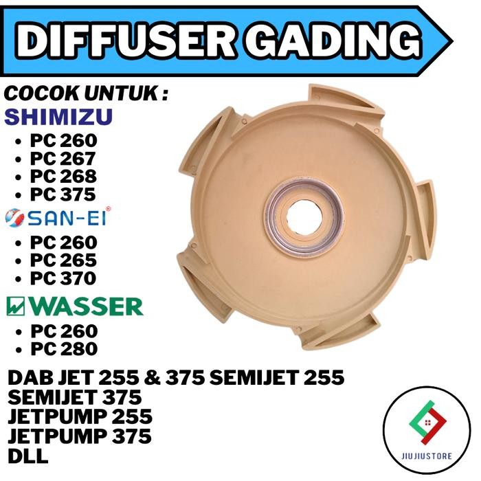 Ready JT DIFFUSER DAB 255 370 DEFUSER JET PUMP SHIMIZU 268 260 375