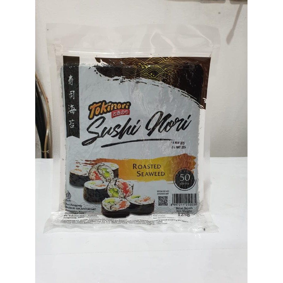 

Terlaris- Sushi Nori 50 Lembar Halal Rumput Laut Panggang Roasted Seaweed 21X19